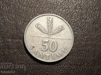 Letonia 50 centimes 1992