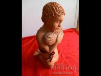 Author's Ceramics, Figurine, Figure "Boy with Lamb"