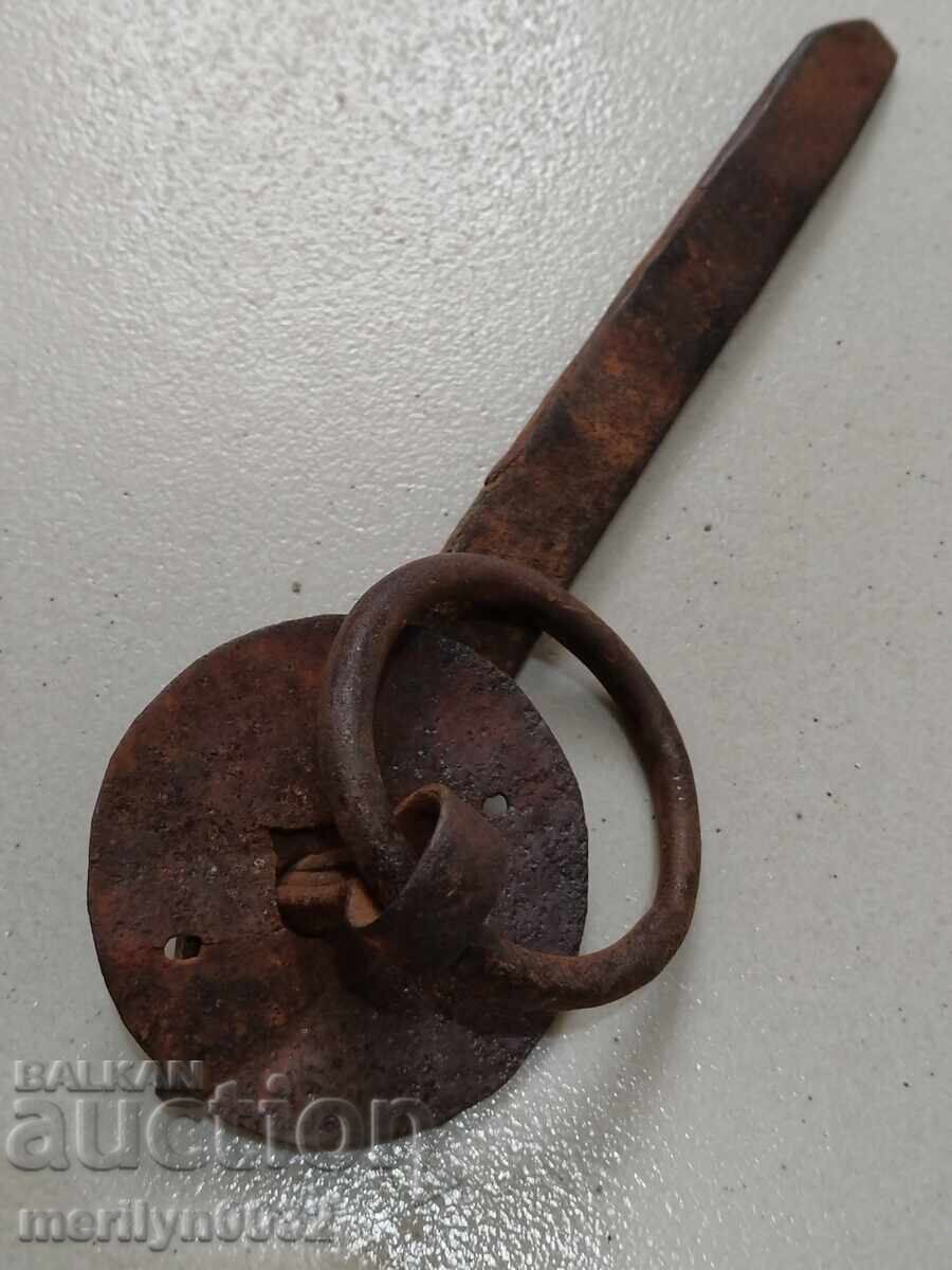 Delivery of Antique wrought iron latch, lock, latch for an antique gate Delivery of Antique wrought iron latch, lock, latch for an antique gate