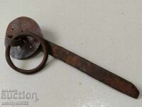 Antique wrought iron latch, lock, latch for an antique gate