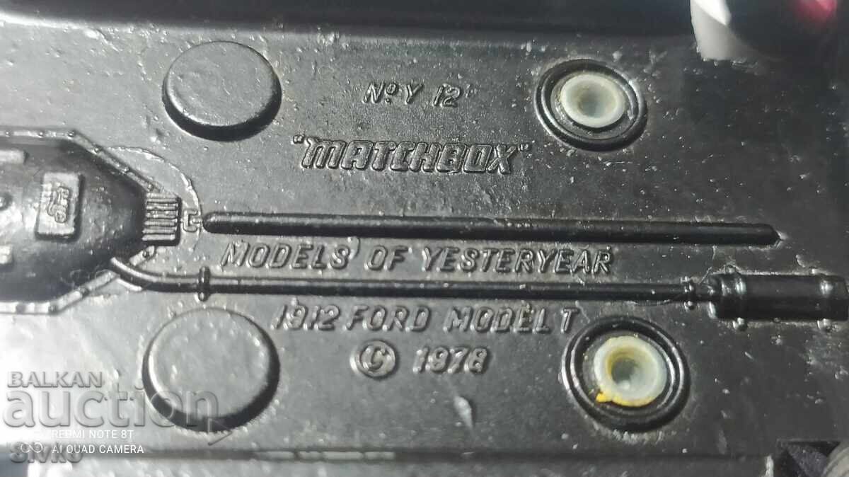 MATCHBOX Trolley - FORD 1912 - 5 MATCHBOX Trolley - FORD 1912 - 5
