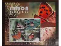 Samoa 2015 Fauna / Animals / Butterflies Block 75 € MNH