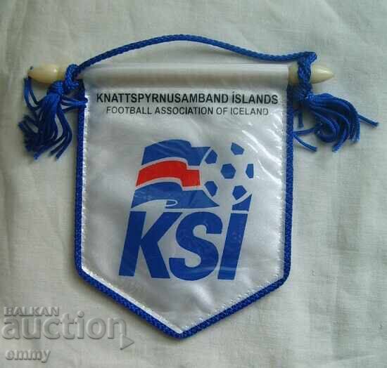Steagul de fotbal - Federația de Fotbal a Islandei cu preț 5.00 BGN | € 2.56