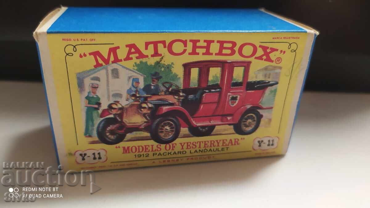 MATCHBOX metal retro stroller model PACKARD LANDAULET 1912 - 6 MATCHBOX metal retro stroller model PACKARD LANDAULET 1912 - 6