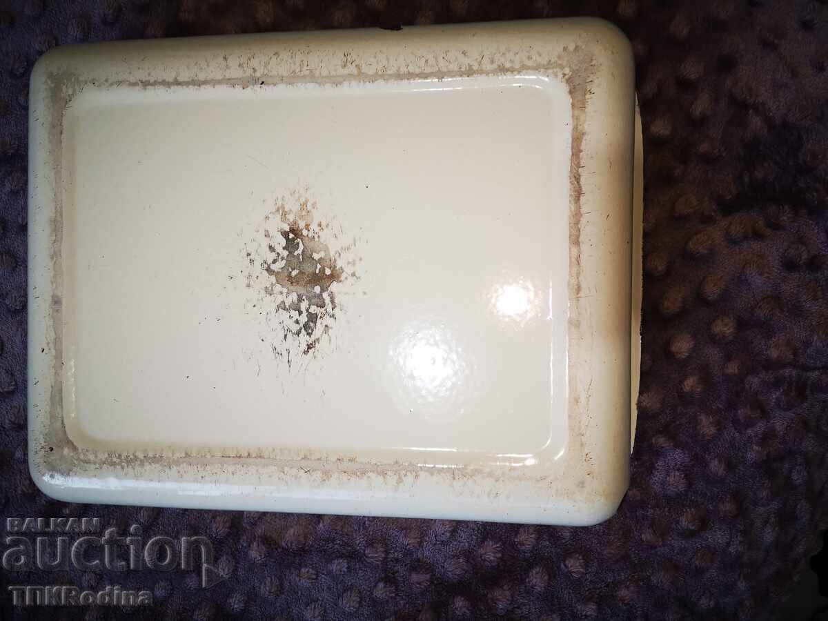 "Meat" Large old enamel tray - 5 "Meat" Large old enamel tray - 5