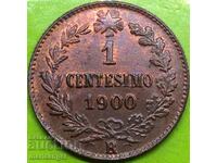 1 centesimo 1900 Italia Umberto I UNC - pentru colectare