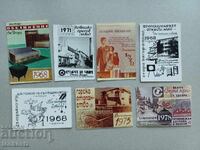 7 pcs. Calendars 1968 70 78