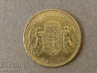 Moneda de aur 10 coroane 1899 21,6 carate 900/1000