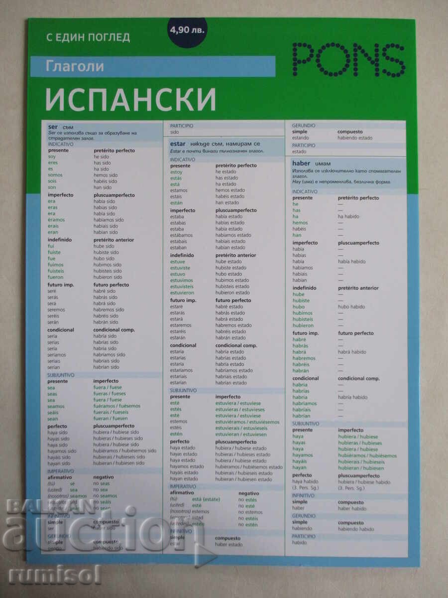 Ρήματα με μια ματιά - Ισπανικά - Yolanda Madarnas Auenya Ρήματα με μια ματιά - Ισπανικά - Yolanda Madarnas Auenya