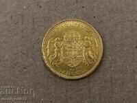 Moneda de aur 10 coroane 1902 21,6 carate 900/1000