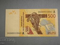 Banknote - Ivory Coast - 500 francs UNC | 2012