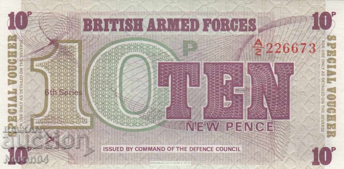 10 πένες (Βρετανικός Στρατός), Μεγάλη Βρετανία 10 πένες (Βρετανικός Στρατός), Μεγάλη Βρετανία