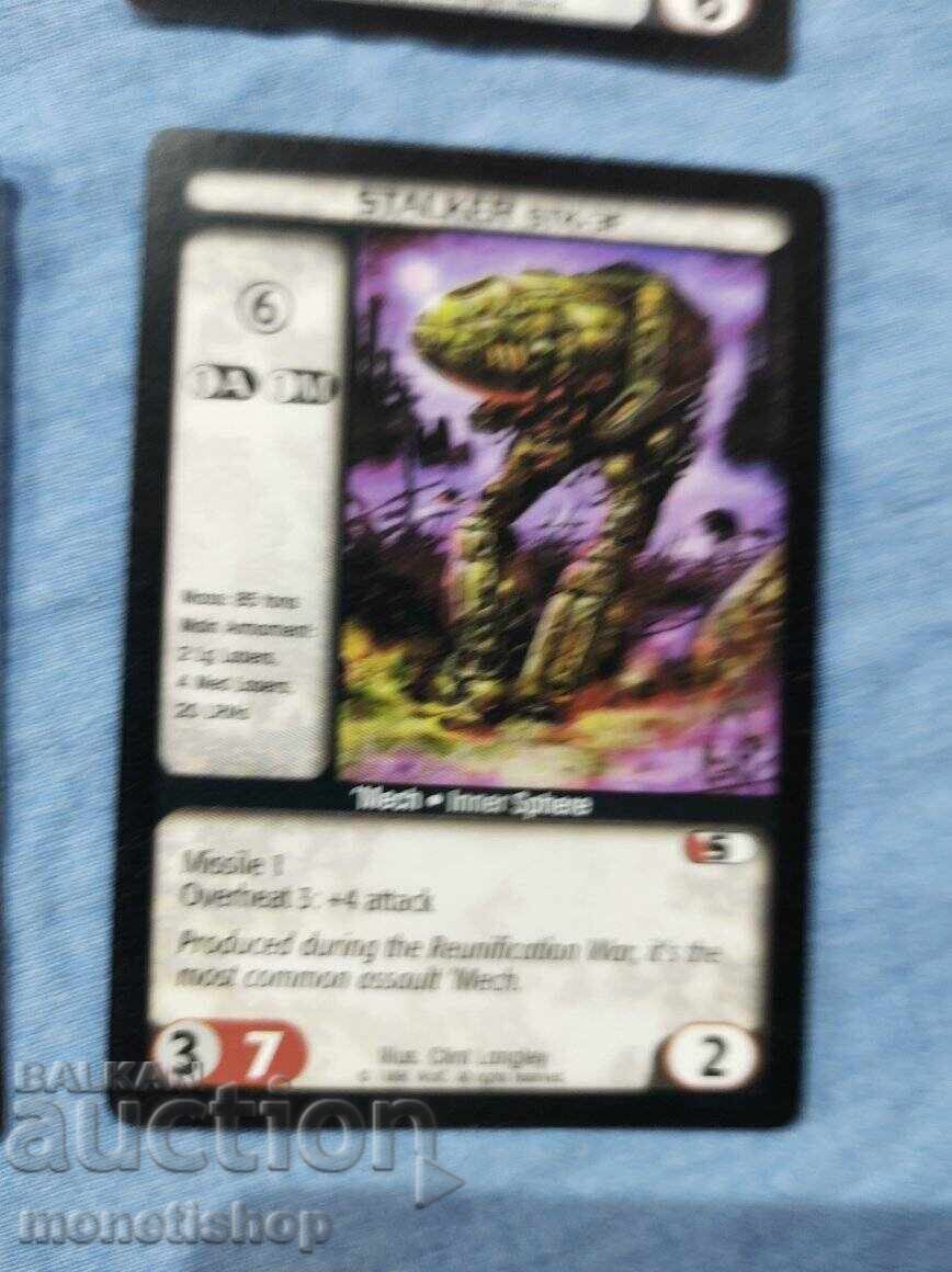 We offer a large collection of Batletech cards - 5 We offer a large collection of Batletech cards - 5