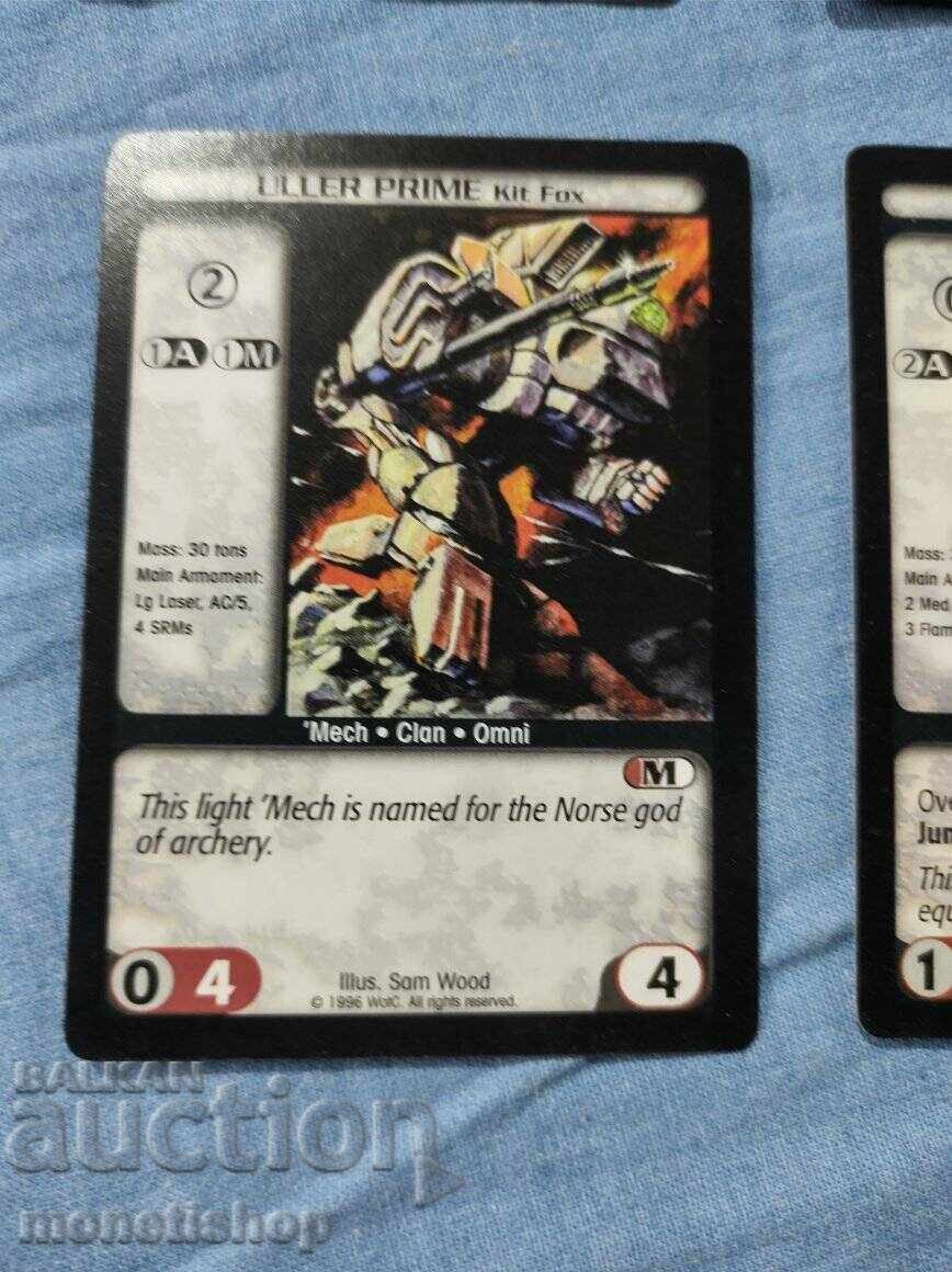 We offer a large collection of Batletech cards - 6 We offer a large collection of Batletech cards - 6