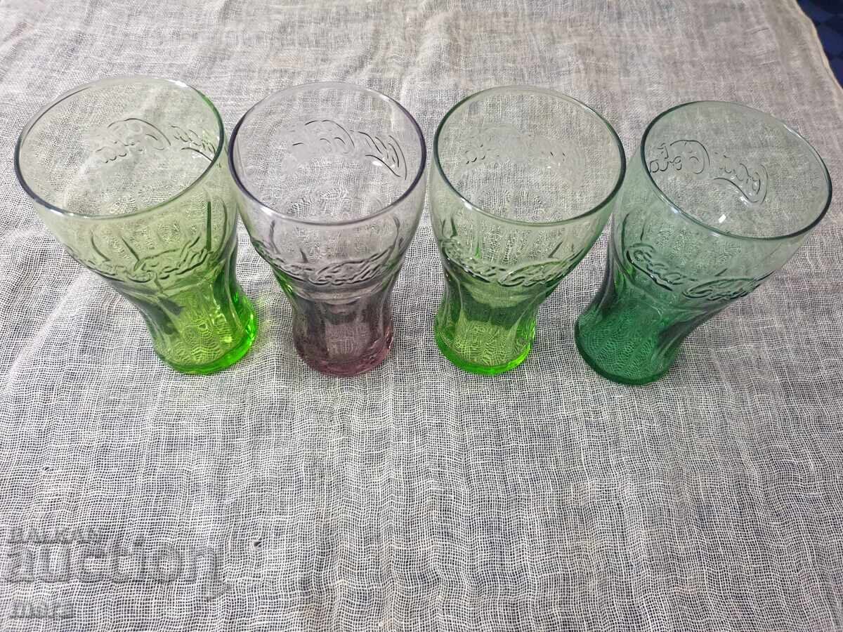 Δημοπρασία Διαφημιστικά συλλεκτικά κύπελλα - Coca Cola - 4 τεμάχια