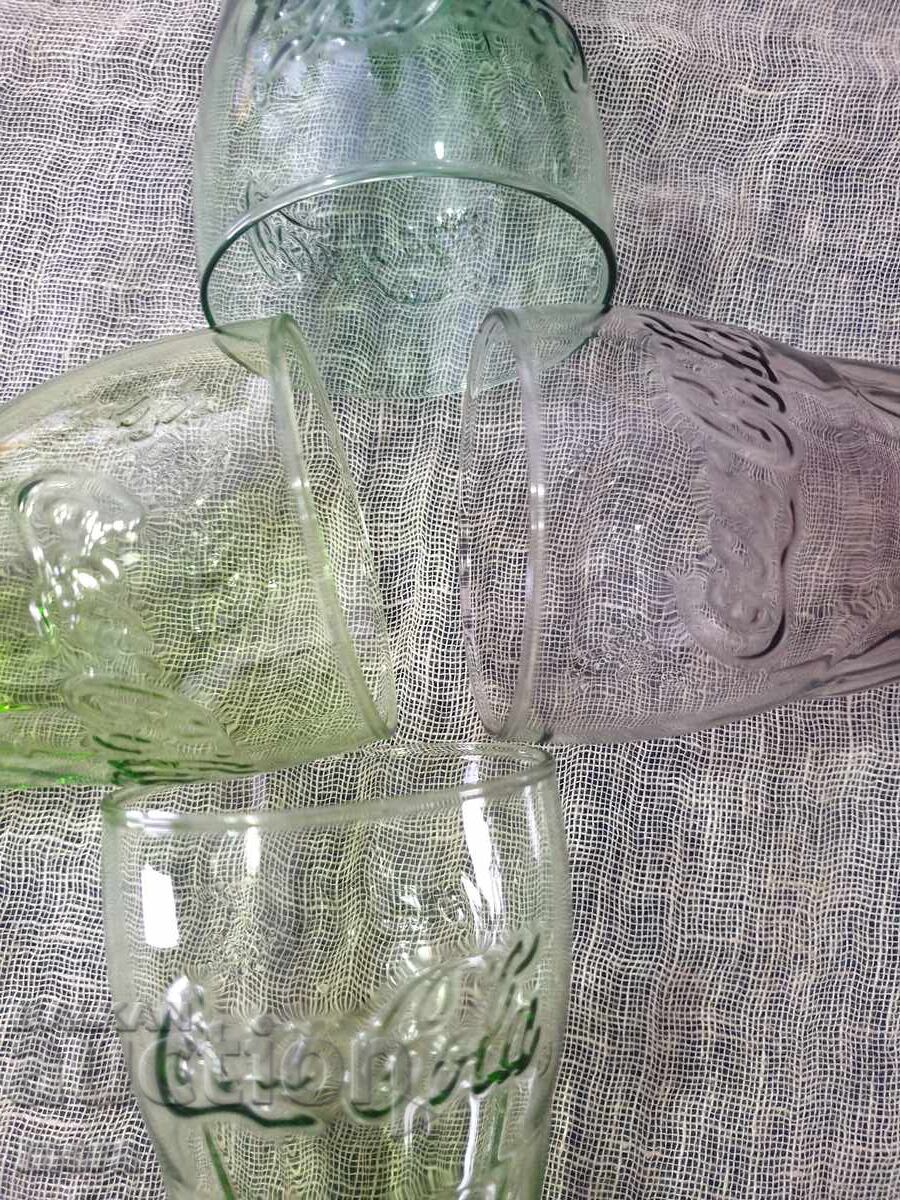 Διαφημιστικά συλλεκτικά κύπελλα - Coca Cola - 4 τεμάχια - 6