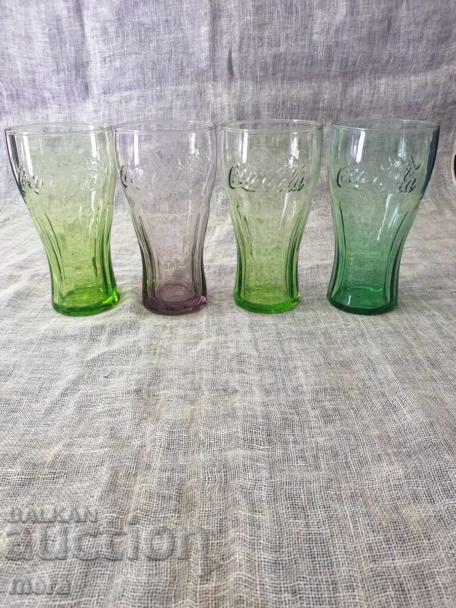 Διαφημιστικά συλλεκτικά κύπελλα - Coca Cola - 4 τεμάχια