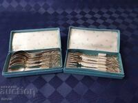 Set of filigree forks and spoons