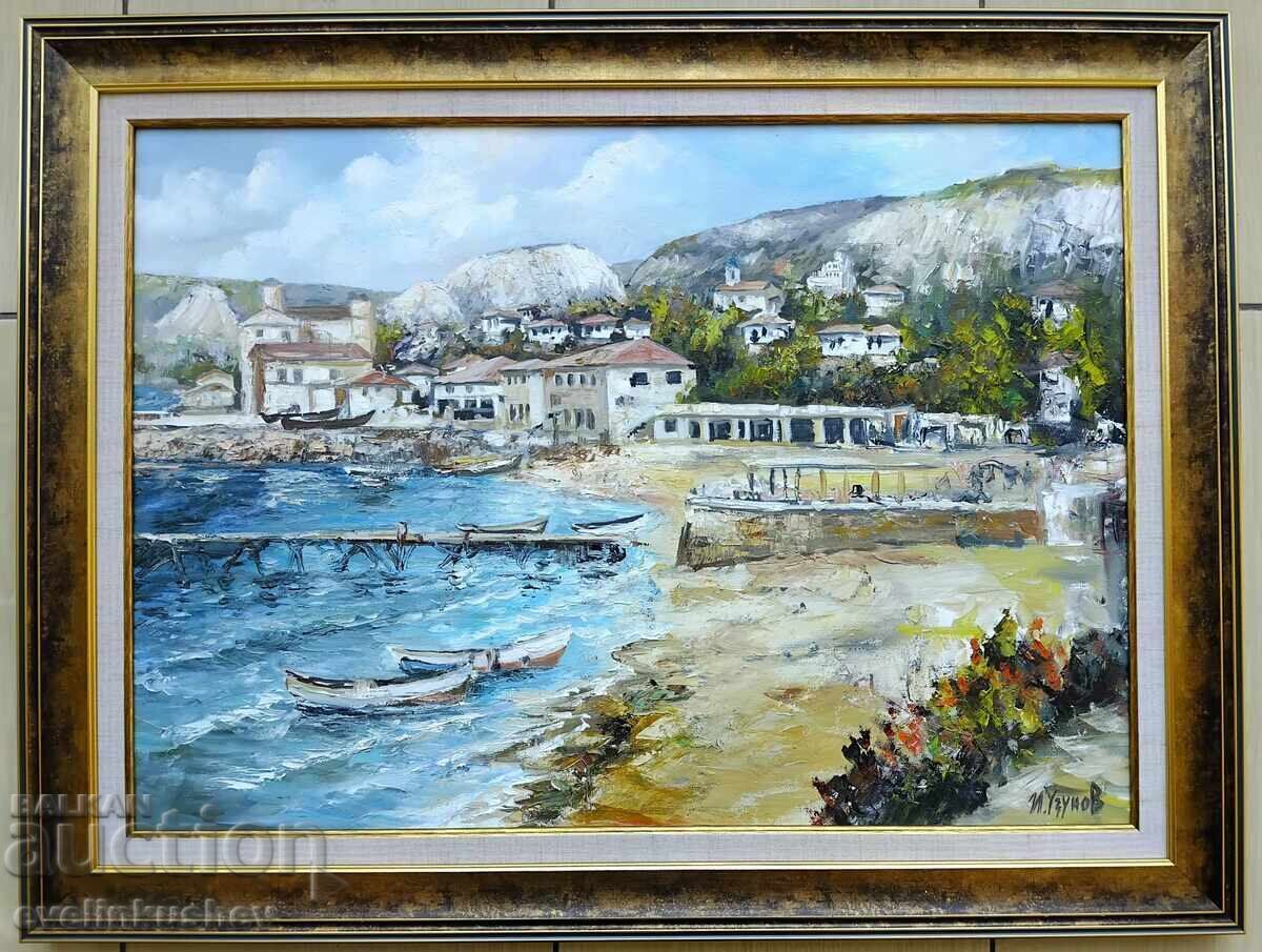 Delivery of Large oil painting "Balchik Beach" by IvoUzunov Delivery of Large oil painting "Balchik Beach" by IvoUzunov
