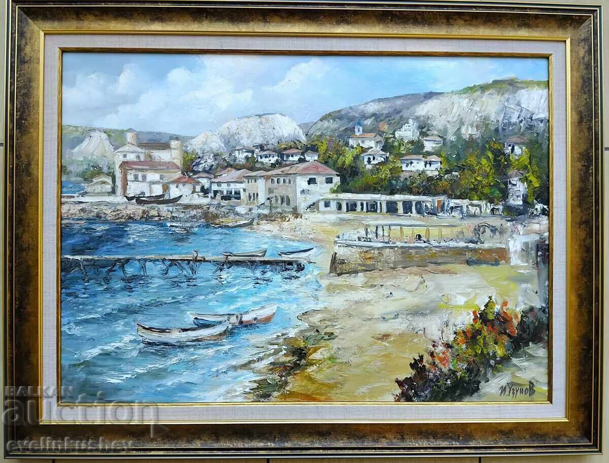 Large oil painting "Balchik Beach" by IvoUzunov - 5 Large oil painting "Balchik Beach" by IvoUzunov - 5