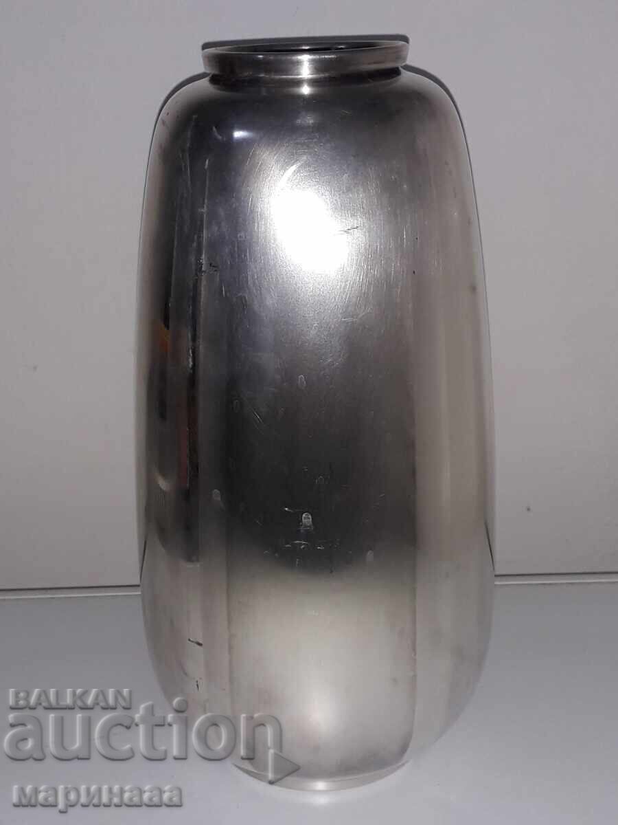 OLD LARGE VASE. SILVER-PLATED BRASS with price 20.00 BGN | € 10.23 OLD LARGE VASE. SILVER-PLATED BRASS with price 20.00 BGN | € 10.23