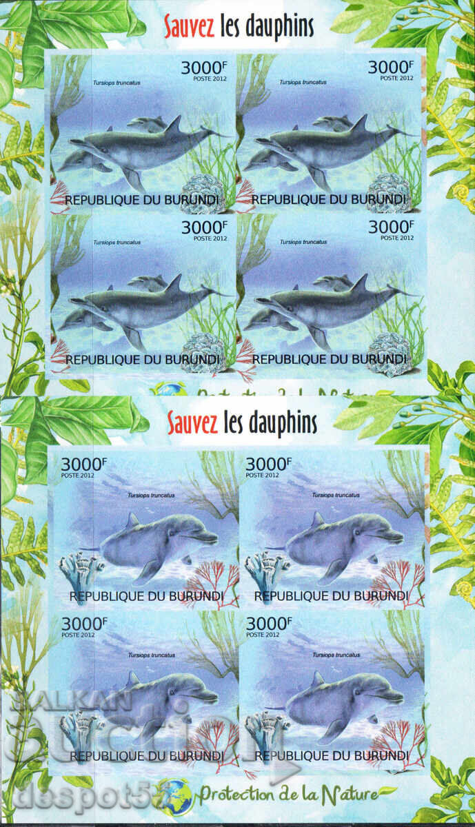 2012 Burundi. Nature Protection - Save the Dolphins. Block with price 9.50 BGN | € 4.86 2012 Burundi. Nature Protection - Save the Dolphins. Block with price 9.50 BGN | € 4.86