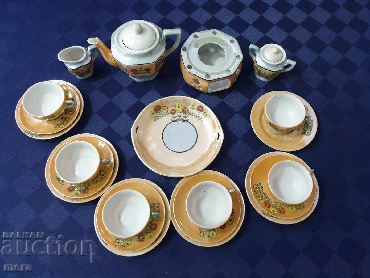 Mother-of-pearl porcelain miniature service with price 75.00 BGN | € 38.35 Mother-of-pearl porcelain miniature service with price 75.00 BGN | € 38.35