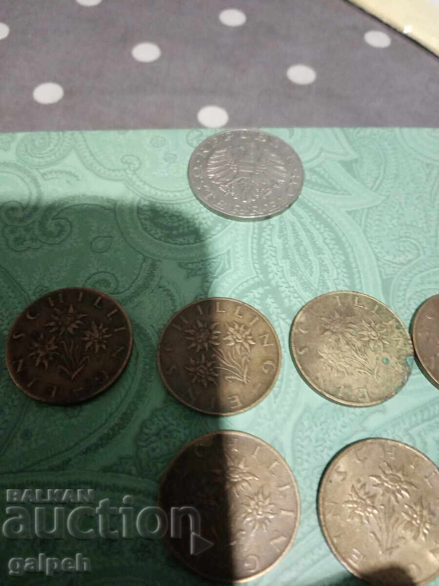COINS - AUSTRIA - 10 pcs. - 5 LEVA - 5 COINS - AUSTRIA - 10 pcs. - 5 LEVA - 5