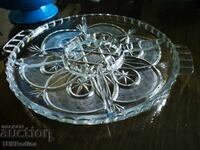 Solid crystal platter/tray