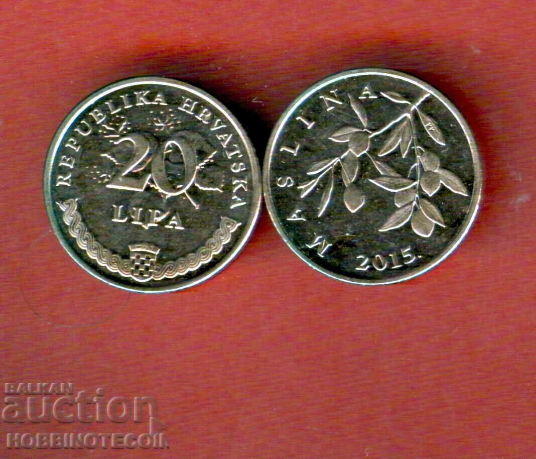 CROATIA CROATIA CROATIA 20 Lipi Olive issue 2015 UNC