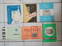 6 brochures 1960 85