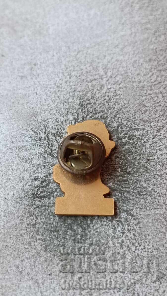 Happy Christmas badge with price 3.85 BGN | € 1.97