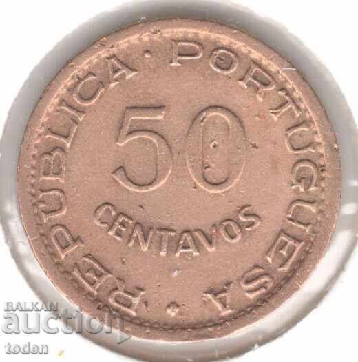 Angola-50 Centavos-1957-KM# 75