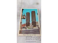 Postcard Chicago Marina City Twin Towers 1968