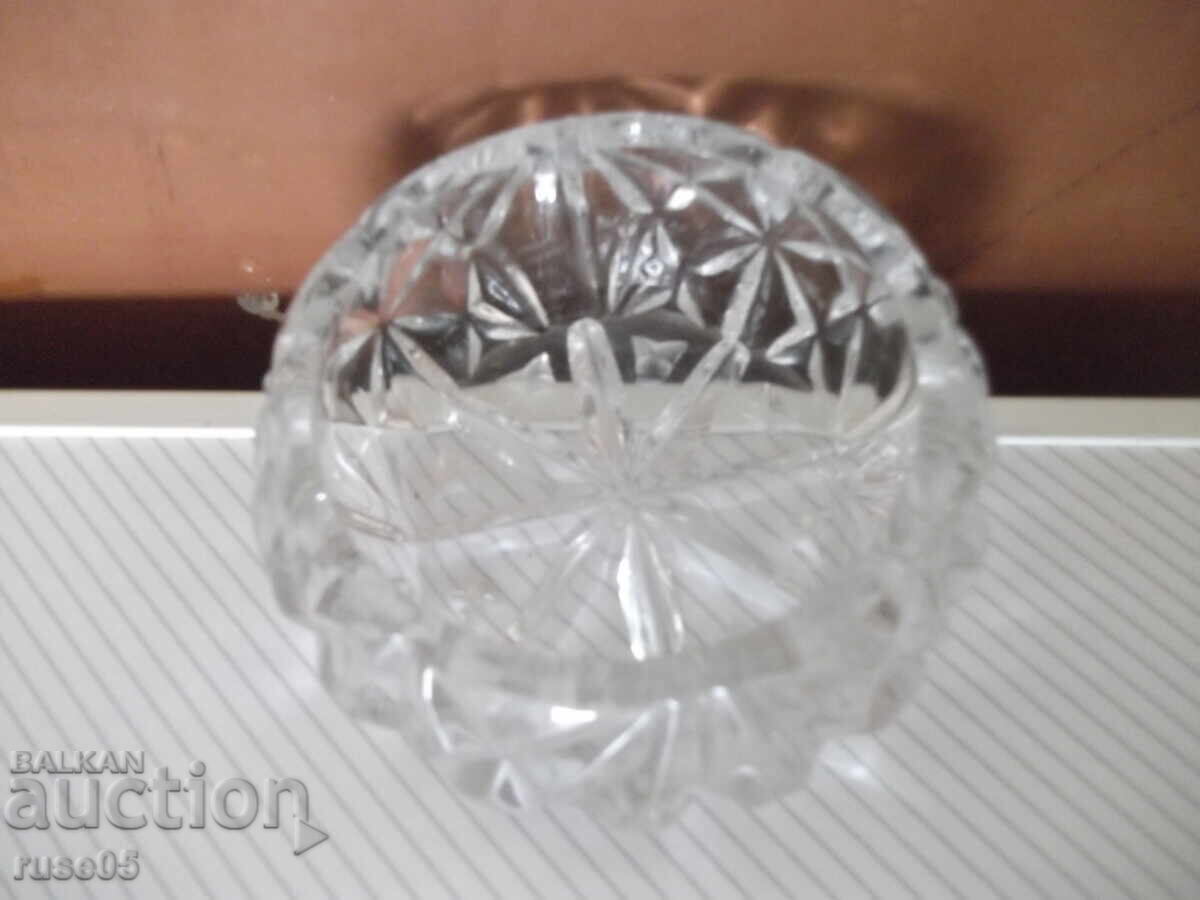 Glass imitation crystal ashtray with price 10.00 BGN | € 5.11 Glass imitation crystal ashtray with price 10.00 BGN | € 5.11