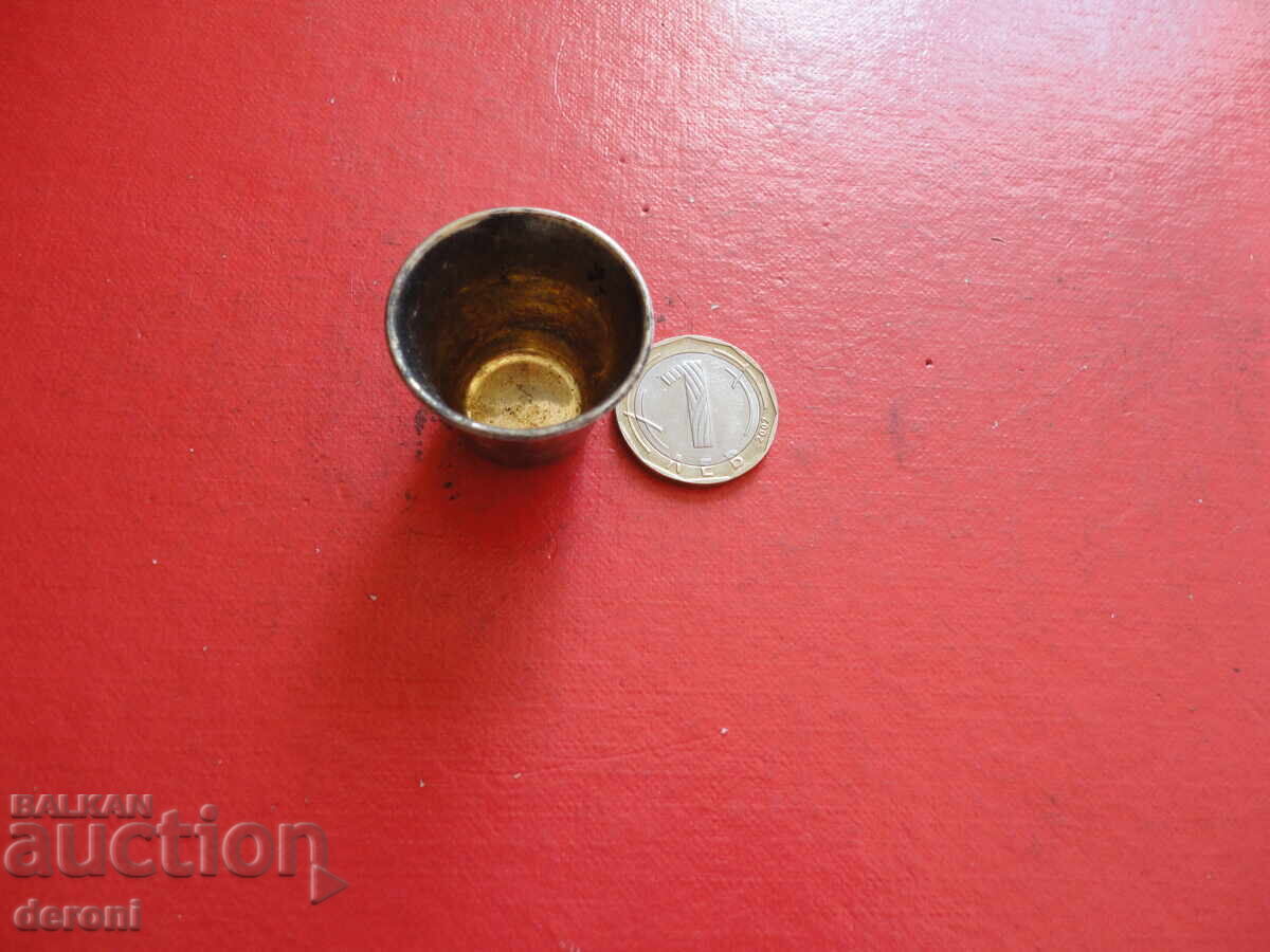 Επάργυρο γυάλινο σφηνάκι για οινόπνευμα 2 Επάργυρο γυάλινο σφηνάκι για οινόπνευμα 2