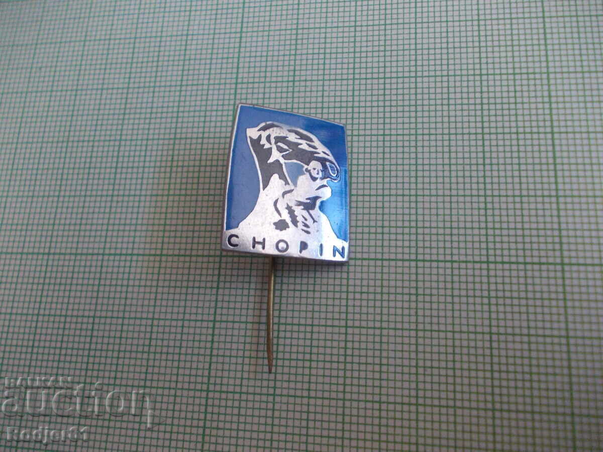 Auction badges - individuals Frederic Chopin 2 pcs Auction badges - individuals Frederic Chopin 2 pcs