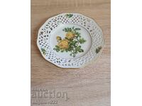 German porcelain wall plate SCHUMANN