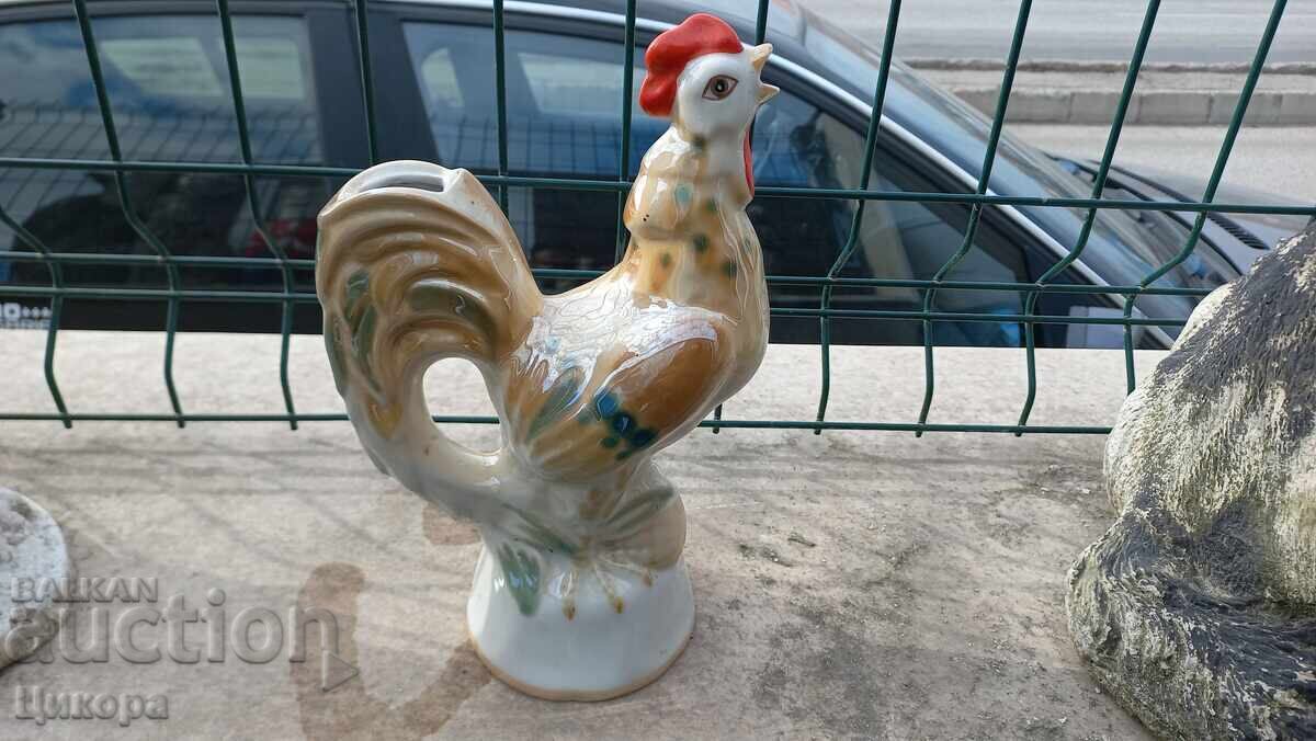Ρωσική πορσελάνινη φιγούρα κόκορα, πορσελάνινο μπουκάλι με τιμή 180.00 BGN | € 92.03