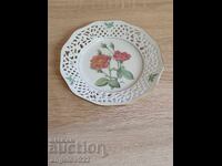 German porcelain wall plate SCHUMANN