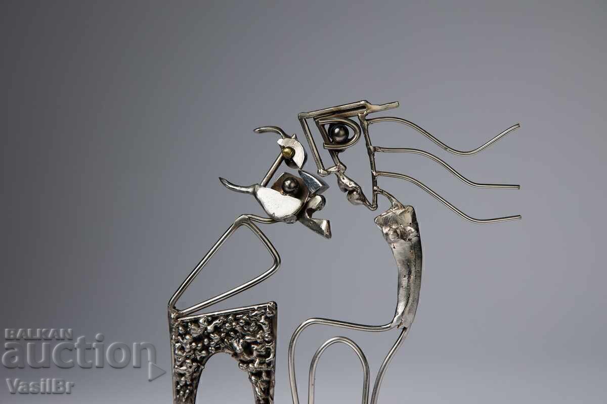 "Attraction - one step closer" sculpture Vasil Bratanov