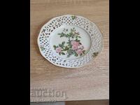 German porcelain wall plate SCHUMANN