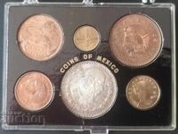 Set Coins Mexico 1959 - 1963 Silver Copper Bronze