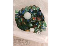 Lot of One Bag of Children's Glass Marbles for Playing