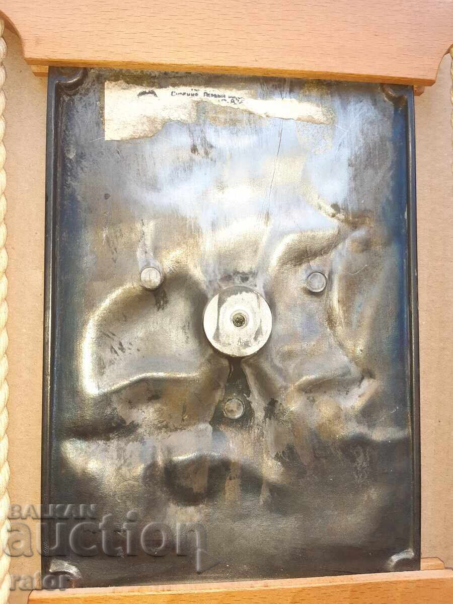 Old beautiful metal sign - SHIP EAGLE - USSR - 5 Old beautiful metal sign - SHIP EAGLE - USSR - 5