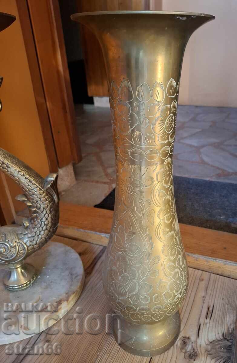Brass Huge Water Dragons and Vase - LOT - 3 pcs. - 5 Brass Huge Water Dragons and Vase - LOT - 3 pcs. - 5