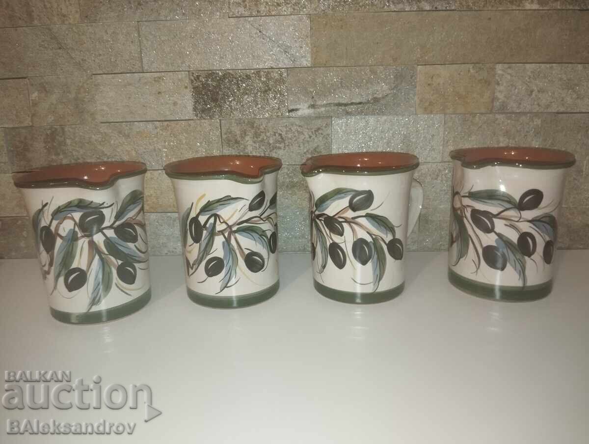 Lot of large cups, mugs with price 6.00 BGN | € 3.07 Lot of large cups, mugs with price 6.00 BGN | € 3.07