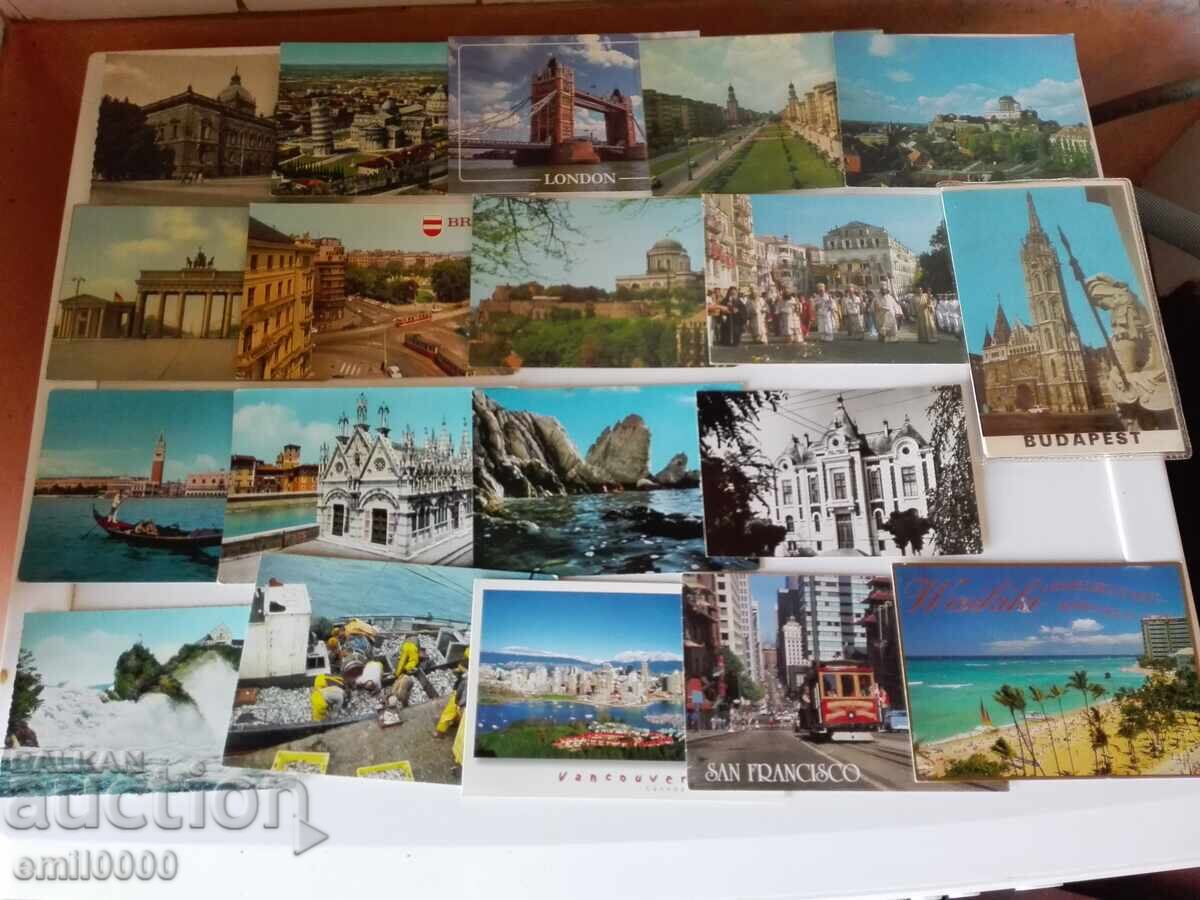Delivery of Foreign postcards - cities. Delivery of Foreign postcards - cities.
