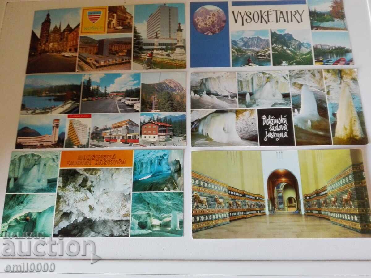Foreign postcards - cities. - 6 Foreign postcards - cities. - 6