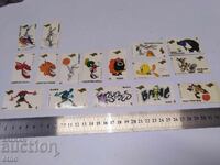 16 pcs. SOC CHEESE PICTURES -stickers